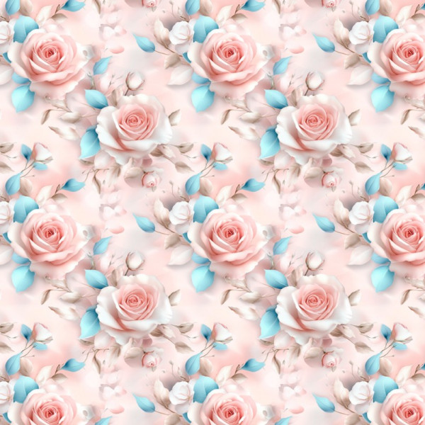 AB26 - TRICOL. WR ROSAS - 100% ALGODÃO - A0711/001D