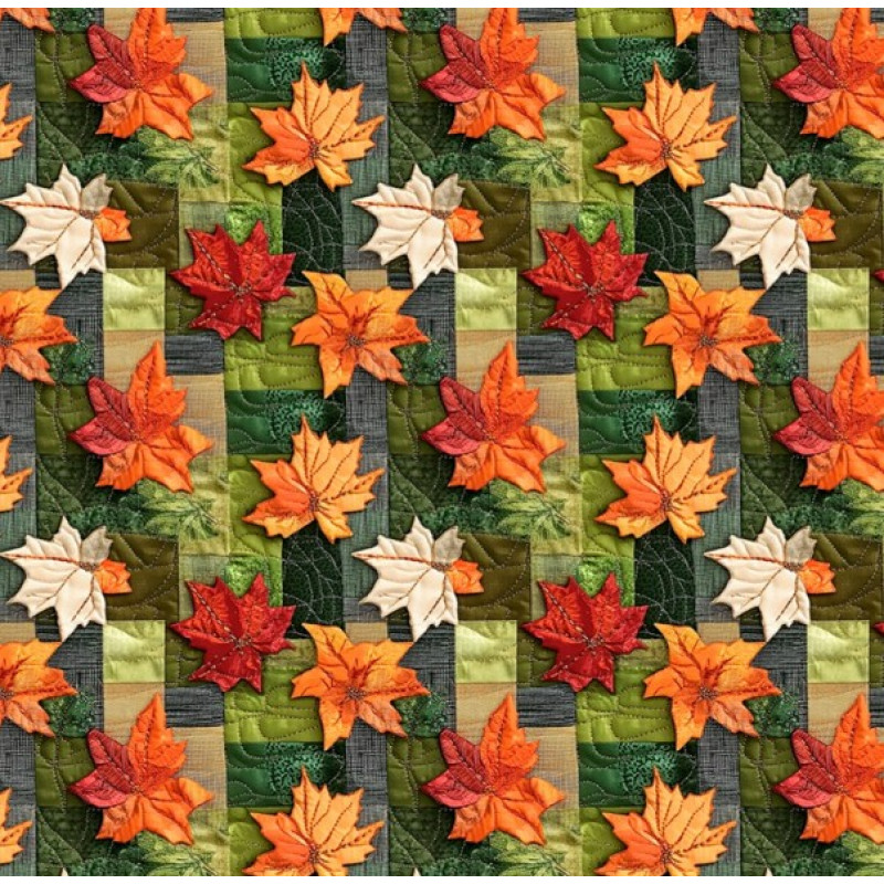 AB26 - TRICOL. HA FOLHAS DE OUTONO - 100% ALGODÃO - 06859/001D AB26 - TRICOL. HA FOLHAS DE OUTONO - 100% ALGODÃO - 06859/001D