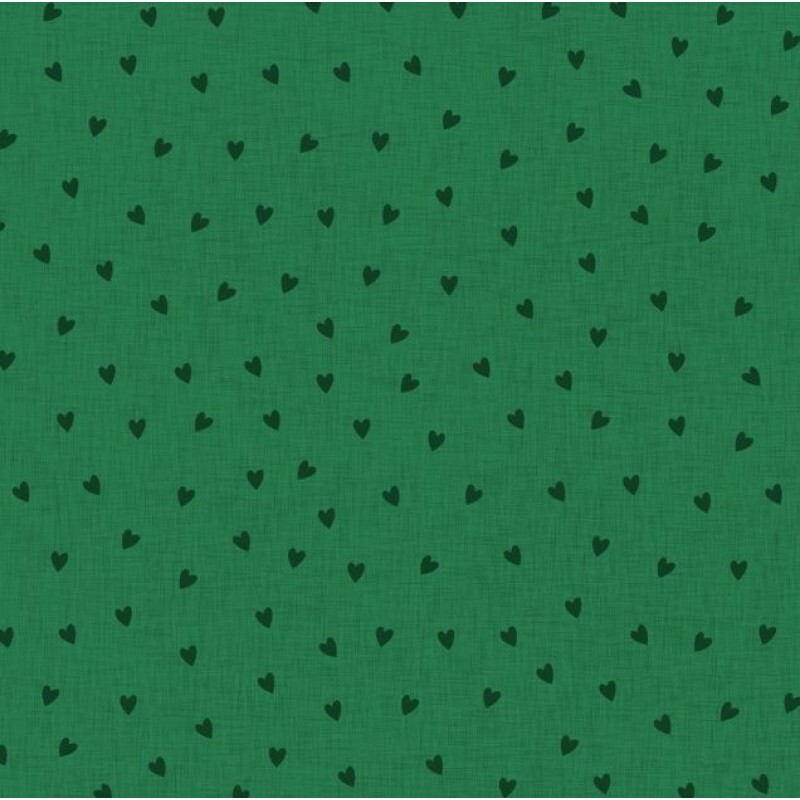 TRICOL. LINHA CRIATIVA CORACAO COM TEXTURA VERDE - 100% ALGODAO