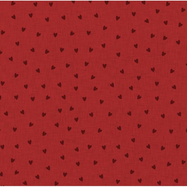 TRICOL. LINHA CRIATIVA CORACAO COM TEXTURA VERMELHO - 100% ALGODAO