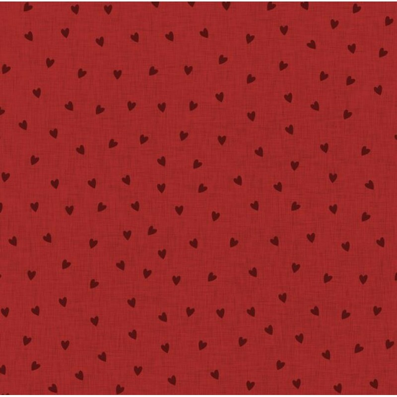 TRICOL. LINHA CRIATIVA CORACAO COM TEXTURA VERMELHO - 100% ALGODAO