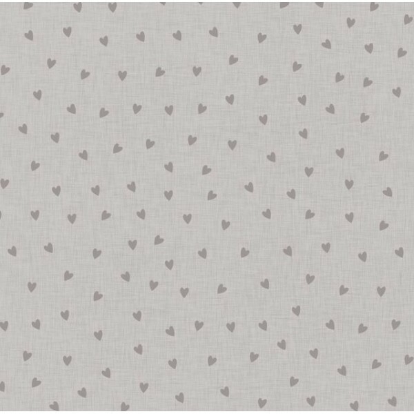 TRICOL. LINHA CRIATIVA CORACAO COM TEXTURA CINZA CLARO - 100% ALGODAO
