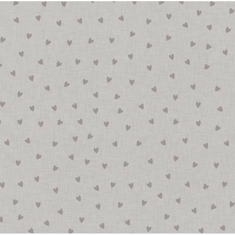 TRICOL. LINHA CRIATIVA CORACAO COM TEXTURA CINZA CLARO - 100% ALGODAO