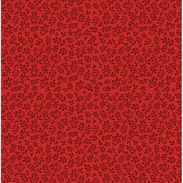 TRICOL. LINHA CRIATIVA FOLHINHAS VERMELHO - 100% ALGODAO