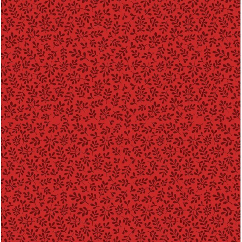 TRICOL. LINHA CRIATIVA FOLHINHAS VERMELHO - 100% ALGODAO