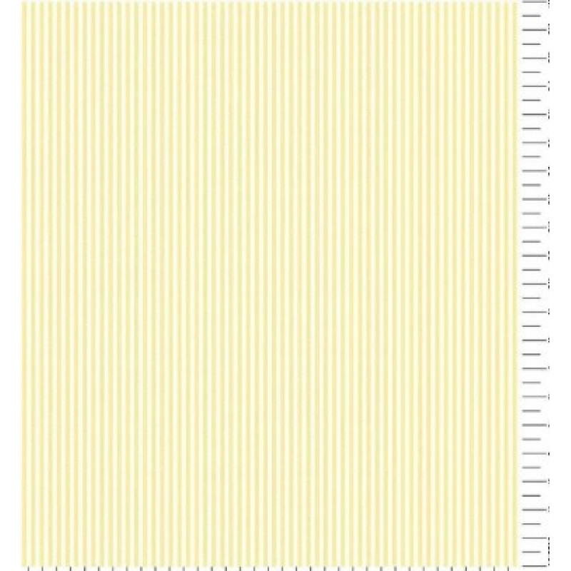 TRICOLINE FIO TINTO LISTRADO 1,5 MM AMARELO - 100% ALGODÃO