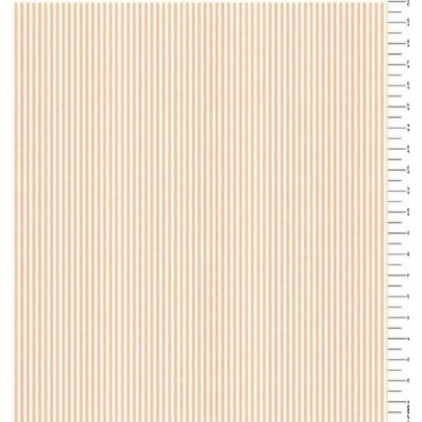 TRICOLINE FIO TINTO LISTRADO 1,5 MM LARANJA - 100% ALGODÃO