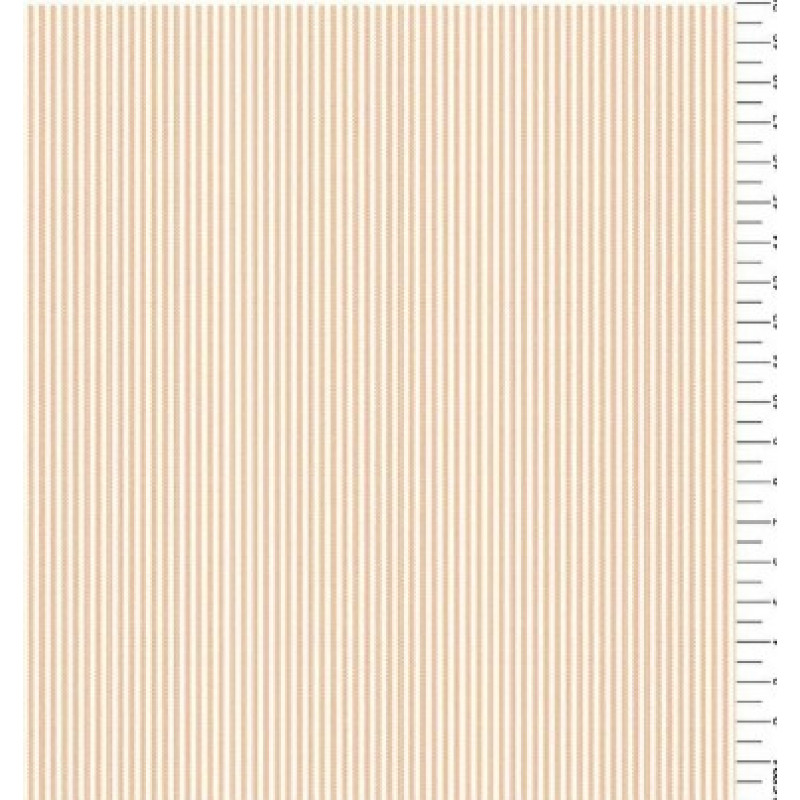 TRICOLINE FIO TINTO LISTRADO 1,5 MM LARANJA - 100% ALGODÃO