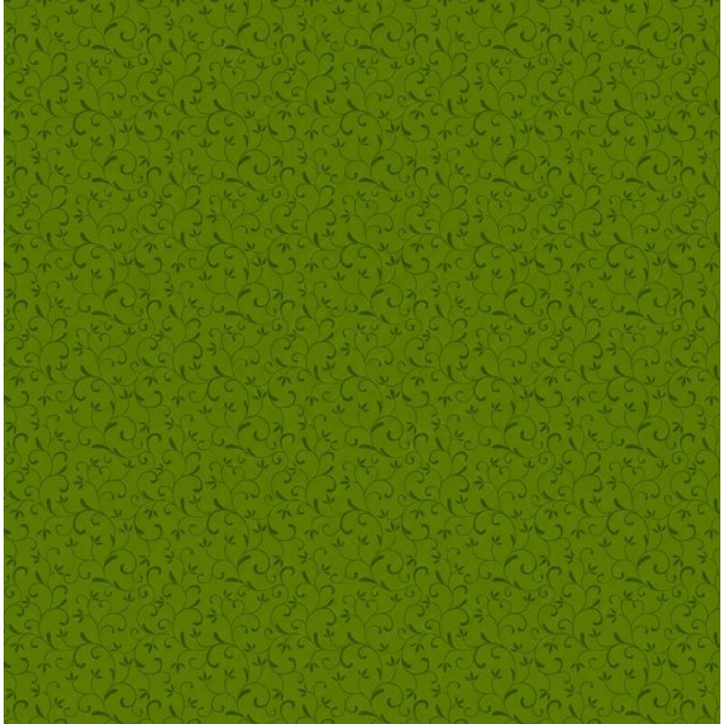 TRICOL. ARABESQUE VERDE GRAMA - 100% ALGODÃO