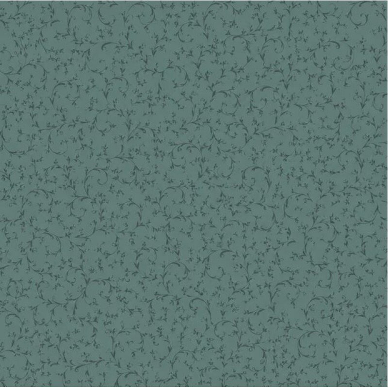TRICOL. ARABESQUE VERDE ACINZENTADO - 100% ALGODÃO