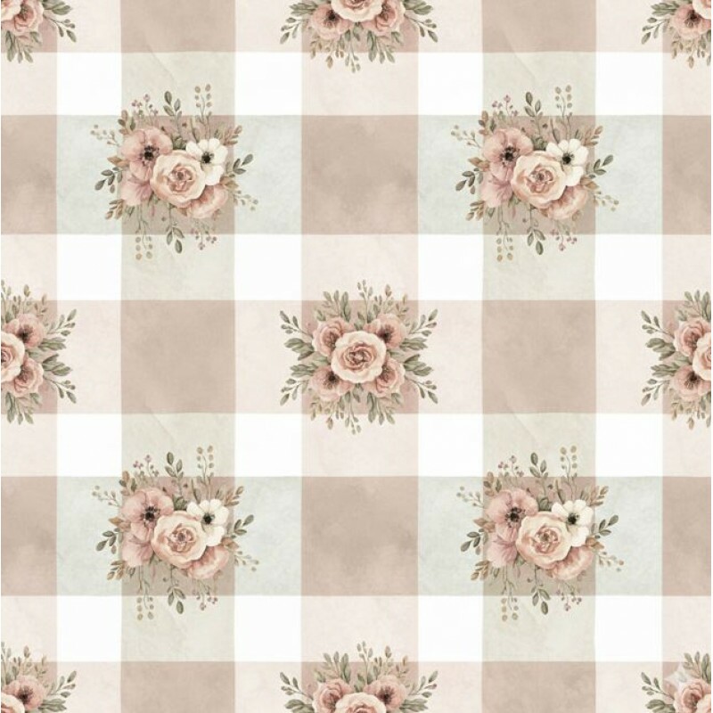AG26 - TRICOL. CG BOUQUET XADREZ - 100%ALGODÃO - A4070/001D