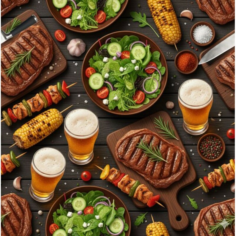 AG26 - TRICOL. GM CHURRASCO E CERVEJA - 100%ALGODÃO - A3268/001D