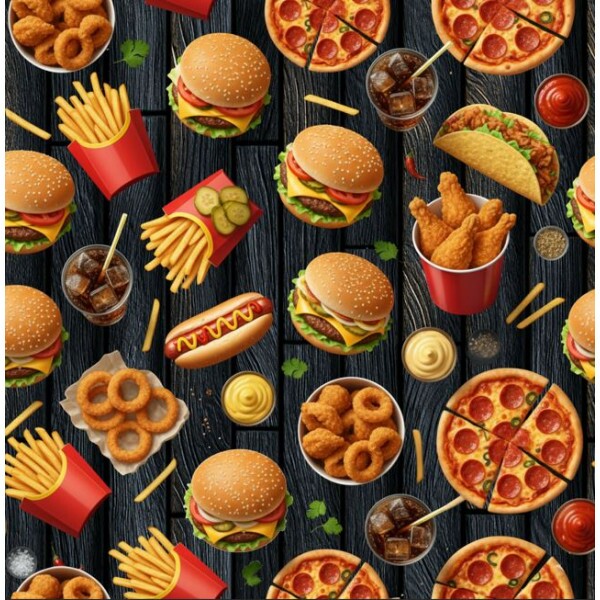 AG26 - TRICOL. GM FAST FOOD - 100%ALGODÃO - A3269/001D