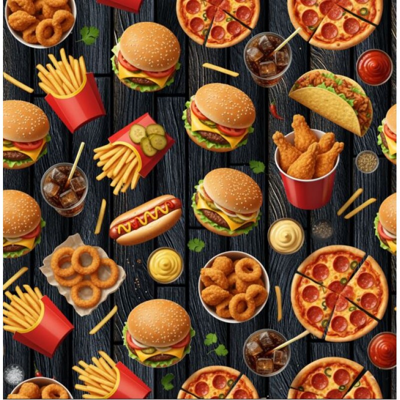 AG26 - TRICOL. GM FAST FOOD - 100%ALGODÃO - A3269/001D