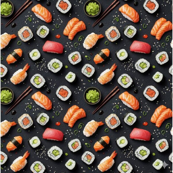 AG26 - TRICOL. GM SUSHI - 100%ALGODÃO - A3270/001D