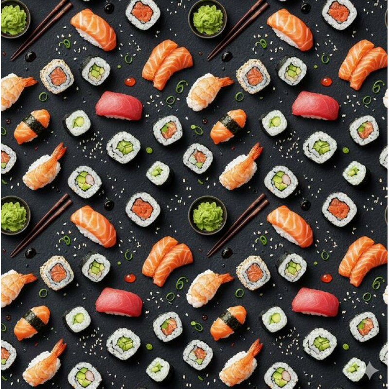 AG26 - TRICOL. GM SUSHI - 100%ALGODÃO - A3270/001D