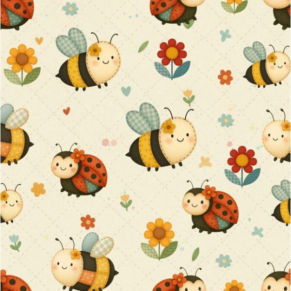 AG26 - TRICOL. GARDEN BUGS - 100%ALGODÃO - A2405/001D