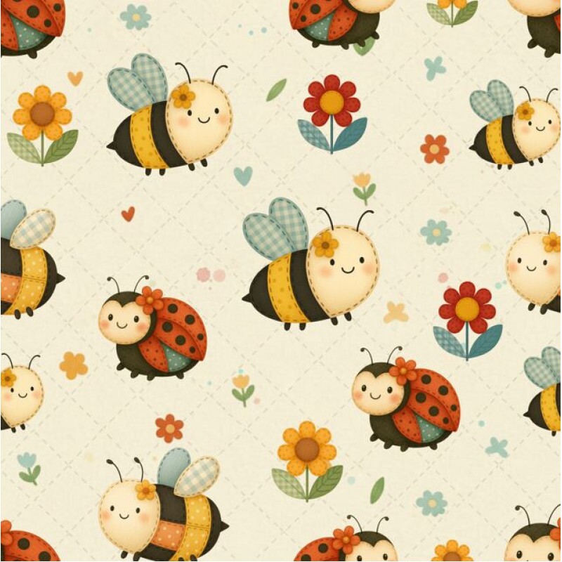 AG26 - TRICOL. GARDEN BUGS - 100%ALGODÃO - A2405/001D