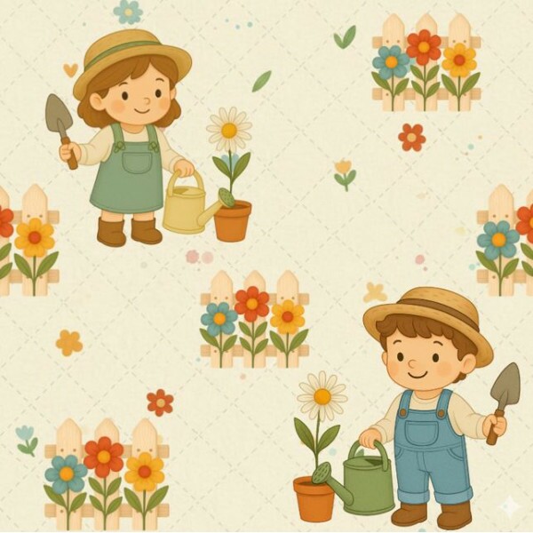 AG26 - TRICOL. GARDEN FARMERS - 100%ALGODÃO - A2407/001D