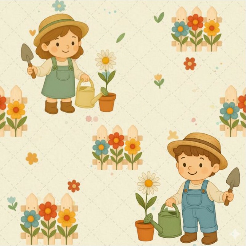 AG26 - TRICOL. GARDEN FARMERS - 100%ALGODÃO - A2407/001D