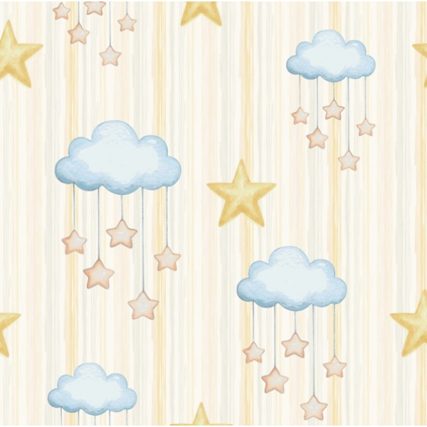 INFL26 - TRICOL. RS CHUVA DE ESTRELAS - 100% ALGODÃO - A2546/001D