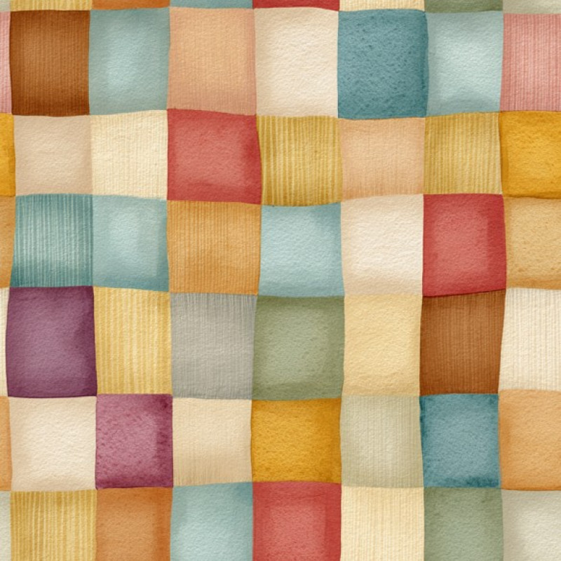 INFL26 - TRICOL. VI QUADRADINHOS - 100% ALGODÃO - A2541/001D - E15981