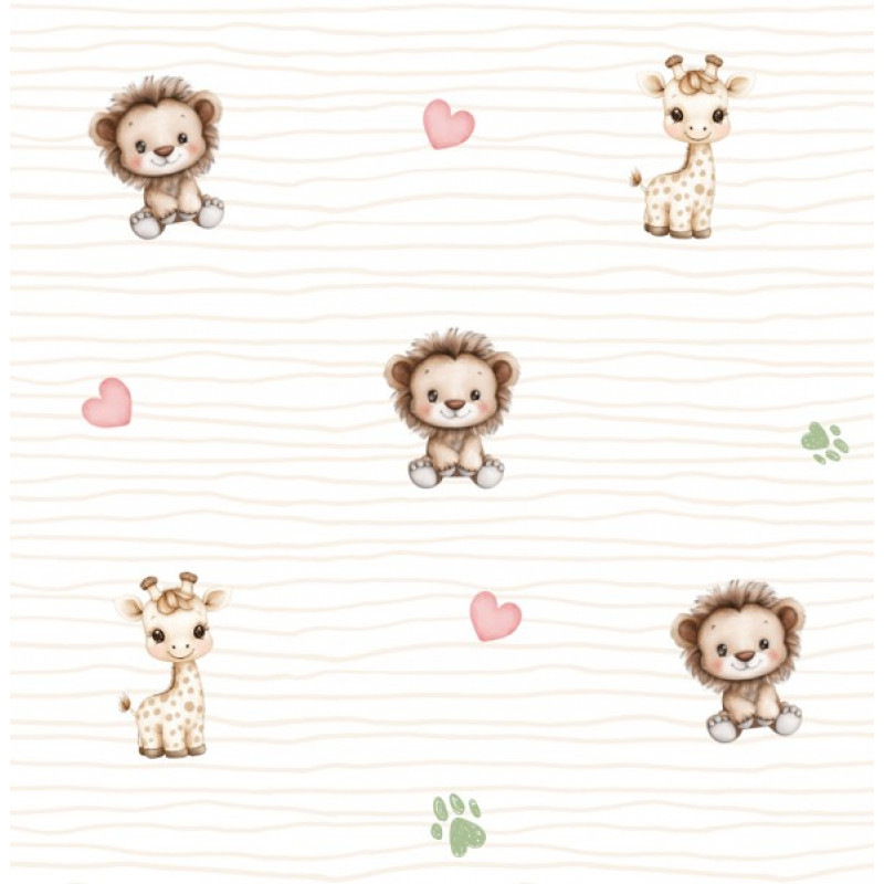 FRALDA DIGITAL EST. SAFARI DOS SONHOS - DESENHO 2 - 100% ALGODÃO - 75CM - 00651/001D