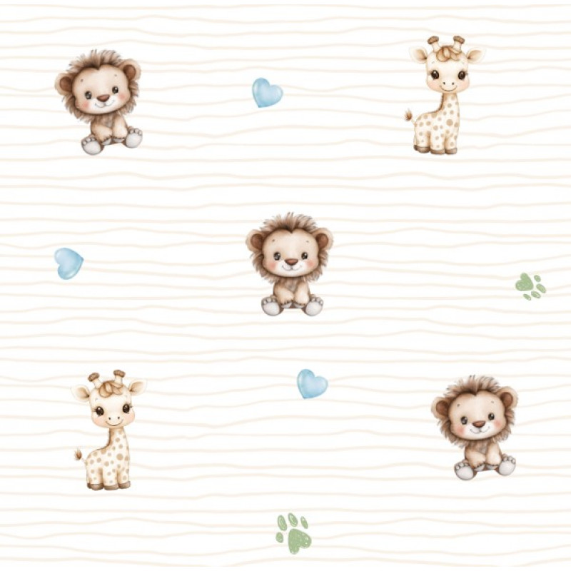 FRALDA DIGITAL EST. SAFARI DOS SONHOS - DESENHO 5 - 100% ALGODÃO - 75CM - 00654/001D