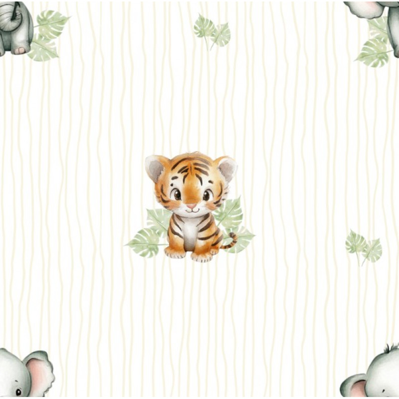 FRALDA DIGITAL EST. SAFARI DOS SONHOS - DESENHO 6 - 100% ALGODÃO - 75CM - 00649/001D