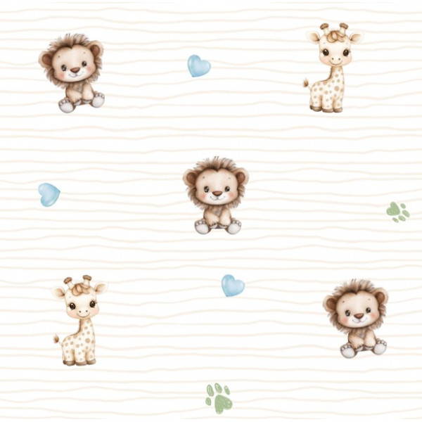 FLANELA EST. DIGITAL - SAFARI DOS SONHOS - DESENHO 5 - 100% ALGODÃO - 00654/001D