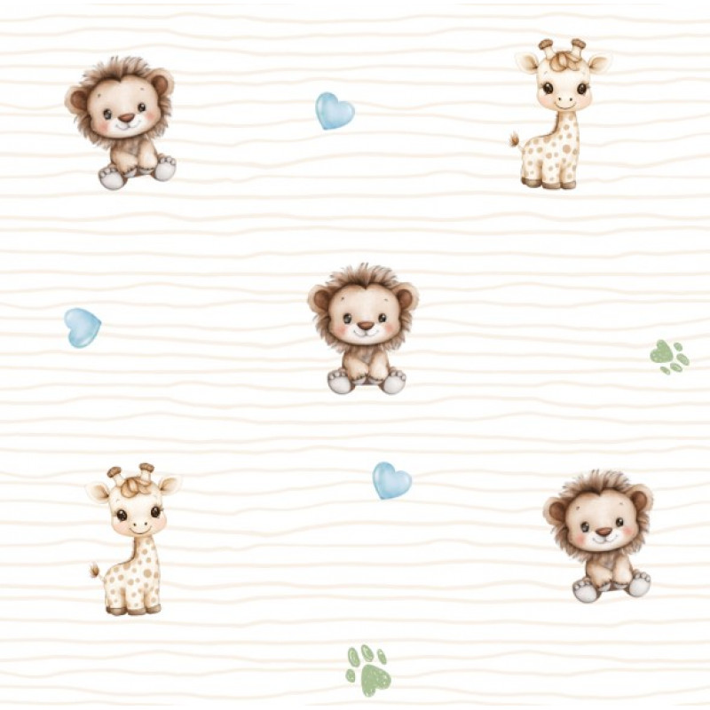 FLANELA EST. DIGITAL - SAFARI DOS SONHOS - DESENHO 5 - 100% ALGODÃO - 00654/001D