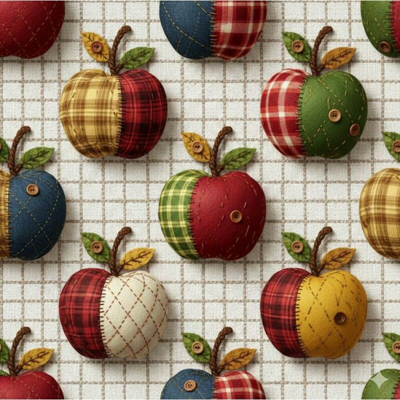 JL26 - TRICOL. FP MAÇÃS  - 100% ALGODÃO - A3257/001D