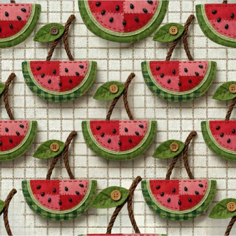 JL26 - TRICOL. FP MELANCIAS - 100% ALGODÃO - A3261/001D