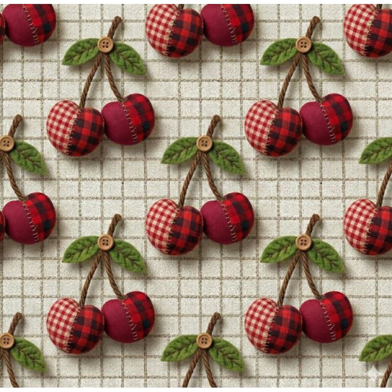 JL26 - TRICOL. FP CEREJAS  - 100% ALGODÃO - A3259/001D