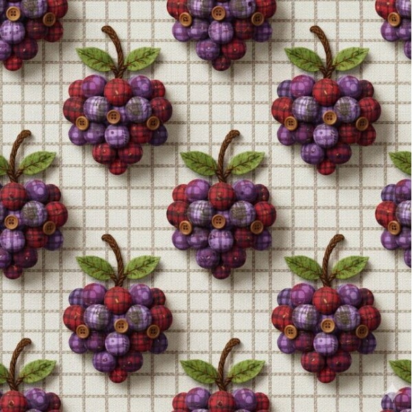 JL26 - TRICOL. FP UVAS - 100% ALGODÃO - A3264/001D