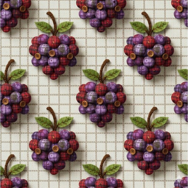 JL26 - TRICOL. FP UVAS - 100% ALGODÃO - A3264/001D