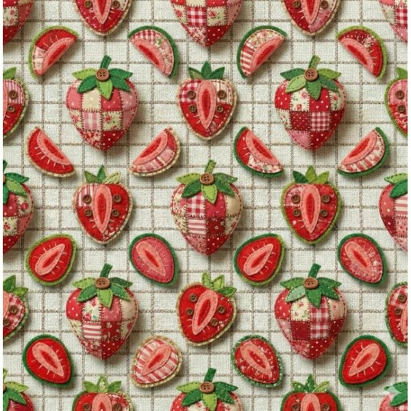 JL26 - TRICOL. FP MORANGOS - 100% ALGODÃO - A3265/001D