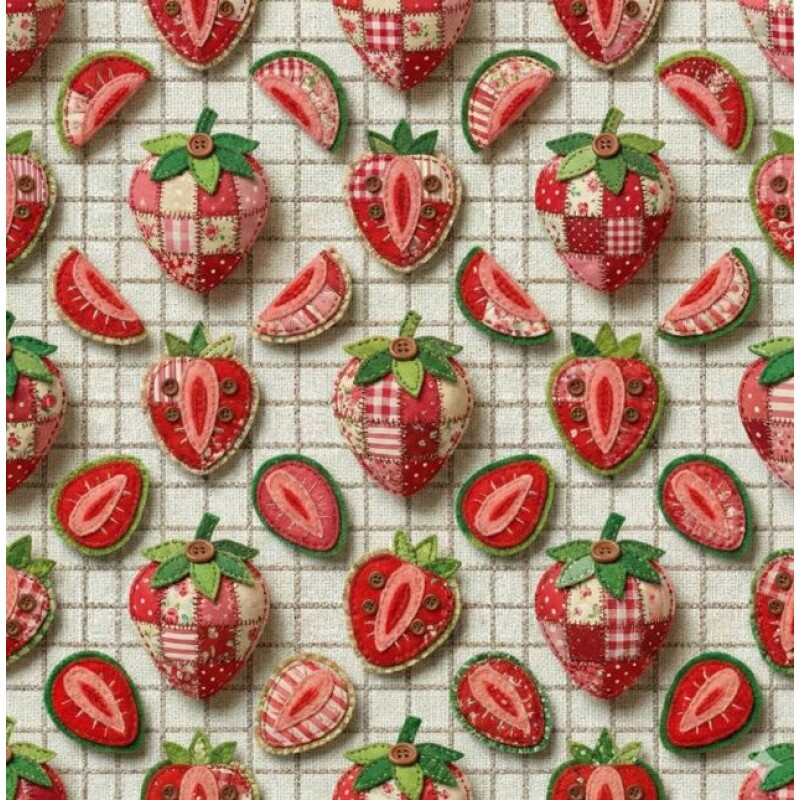 JL26 - TRICOL. FP MORANGOS - 100% ALGODÃO - A3265/001D