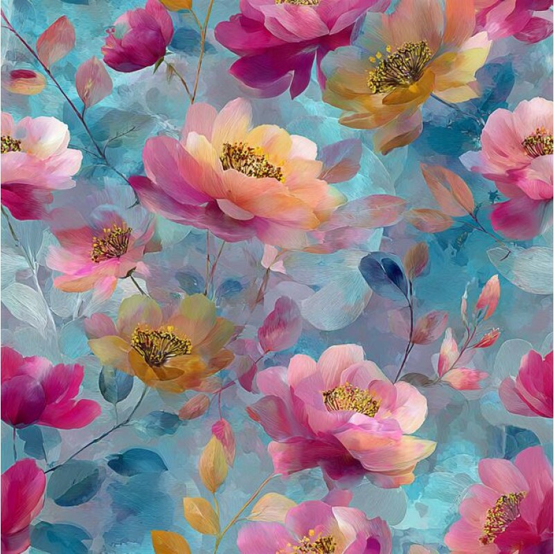 JL26 - TRICOL. JN FLOR ABERTA - 100% ALGODÃO - A3176/001D