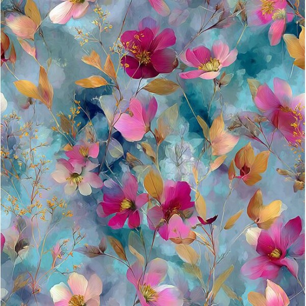 JL26 - TRICOL. JN FLORES SILVESTRES - 100% ALGODÃO - A3177/001D