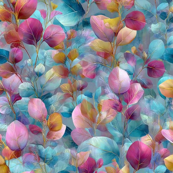 JL26 - TRICOL. JN FOLHAS - 100% ALGODÃO - A3179/001D