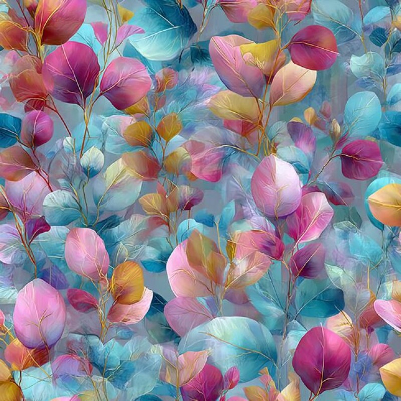 JL26 - TRICOL. JN FOLHAS - 100% ALGODÃO - A3179/001D