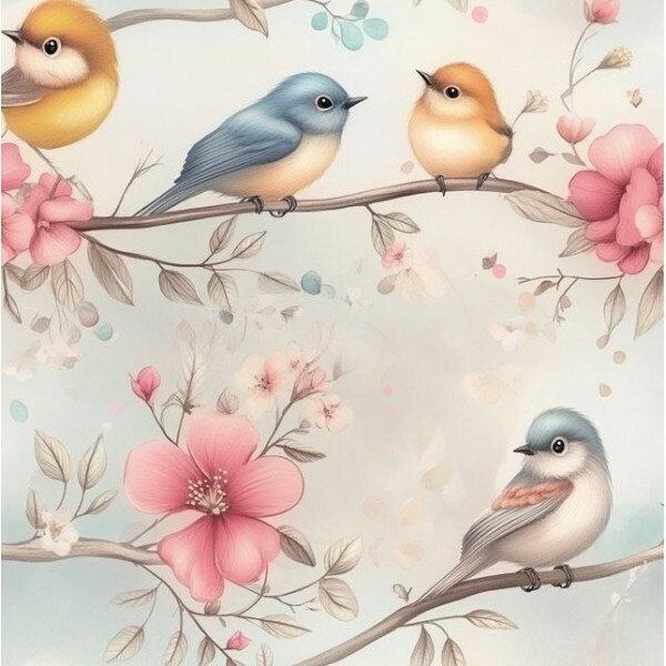 JL26 - TRICOL. PA PÁSSAROS NO GALHO - 100% ALGODÃO - A3399/001D