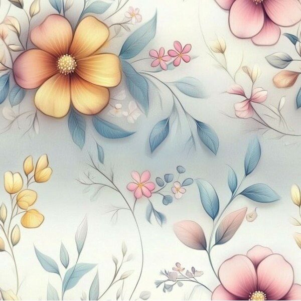 JL26 - TRICOL. PA FLORES - 100% ALGODÃO - A3398/001D