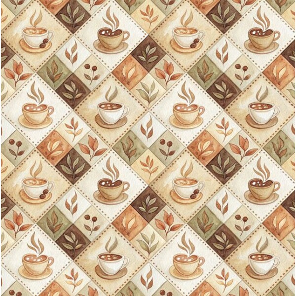 JL26 - TRICOL. CAFEZINHO QUENTE - 100% ALGODÃO - A3403/001D