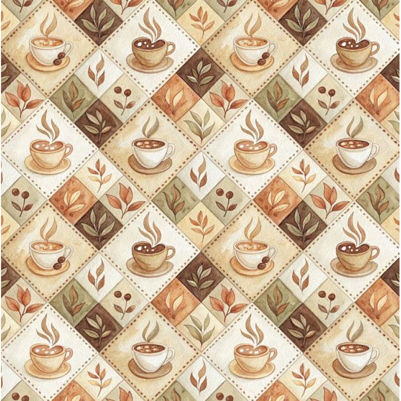 JL26 - TRICOL. CAFEZINHO QUENTE - 100% ALGODÃO - A3403/001D