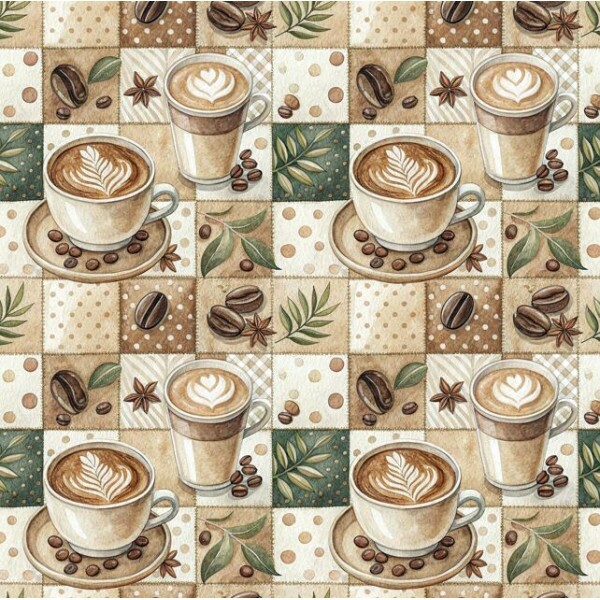 JL26 - TRICOL. XÍCARAS CREME - 100% ALGODÃO - A3406/001D