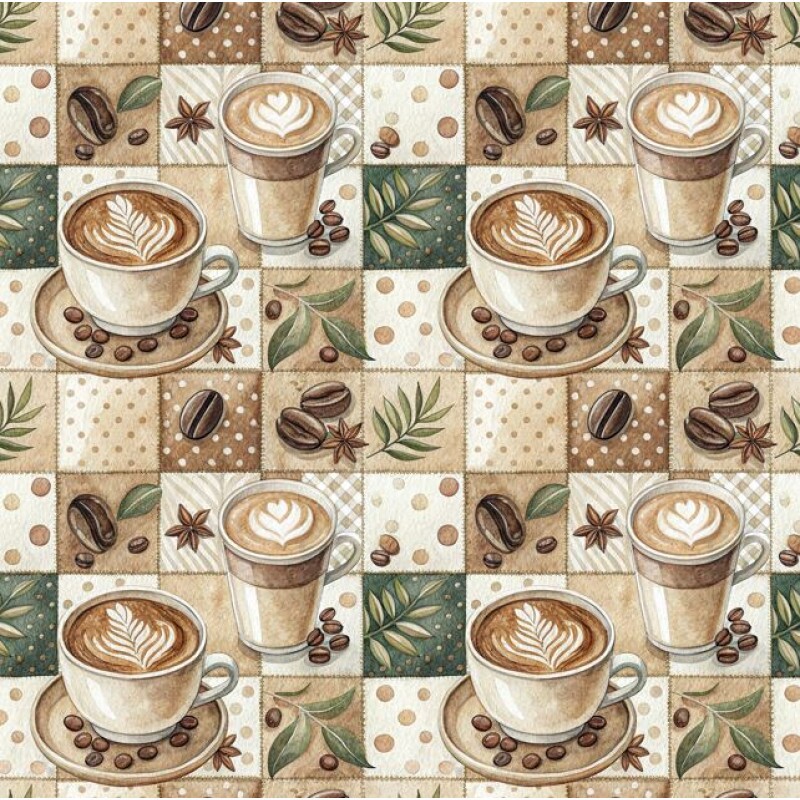 JL26 - TRICOL. XÍCARAS CREME - 100% ALGODÃO - A3406/001D