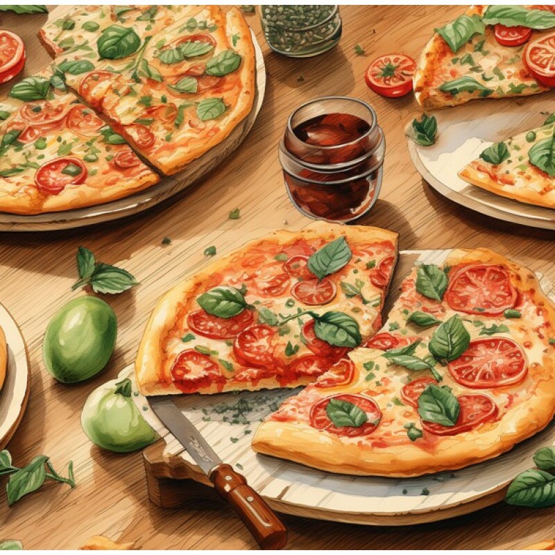 MI26 - TRICOL. PIZZA NA MESA - 100% ALGODÃO - A0716/001D