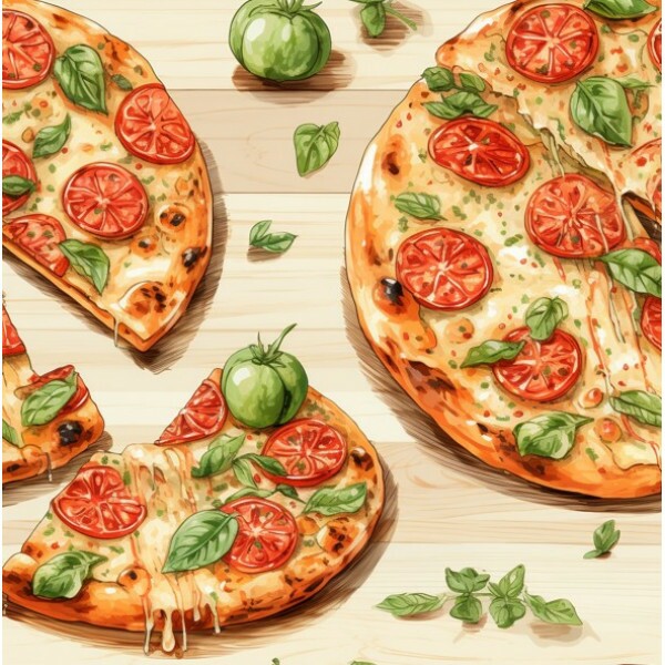 MI26 - TRICOL. PIZZA E MANJERICÃO - 100% ALGODÃO - A0715/001D